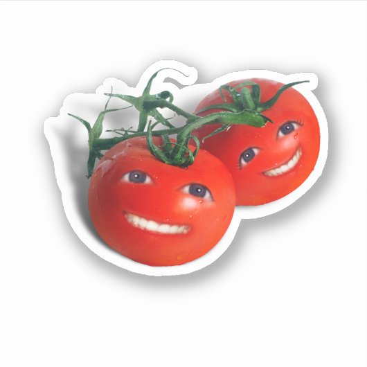 Smiling Cherry Tomatoes シール (正面)