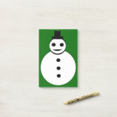 Smiling Christmas雪だるま投稿it notes Pad ポストイット (デスク上)