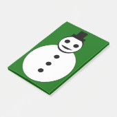 Smiling Christmas雪だるま投稿it notes Pad ポストイット (アングル)