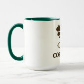 Smiling Coffee Cup Splash – コーヒよくはしゃぐーマグ マグカップ (左)
