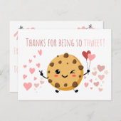 Smiling Cookie先生サンキューカード – ありがとう ポストカード (正面/裏面)