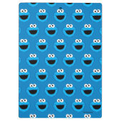 Smiling Cookie Monster Pattern Clipboard クリップボード (裏面)