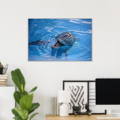 Smiling Dolphin ポスター (ホームオフィス)