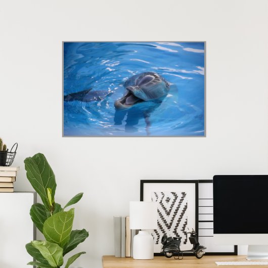 Smiling Dolphin ポスター (ホームオフィス)