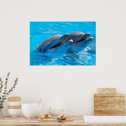 Smiling Dolphins ポスター (キッチン)