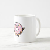 Smiling Donut – Cute Kawaii Illustration コーヒーマグカップ (正面右)