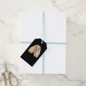 Smiling English Cocker Spaniel ギフトタグ (より糸付き)