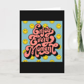 Smiling Face Pattern – Cute Yellow Smiles  custom  カード (正面)