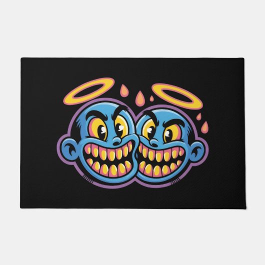 Smiling faces. ドアマット (正面)