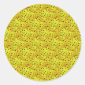 Smiling Faces ラウンドシール (正面)