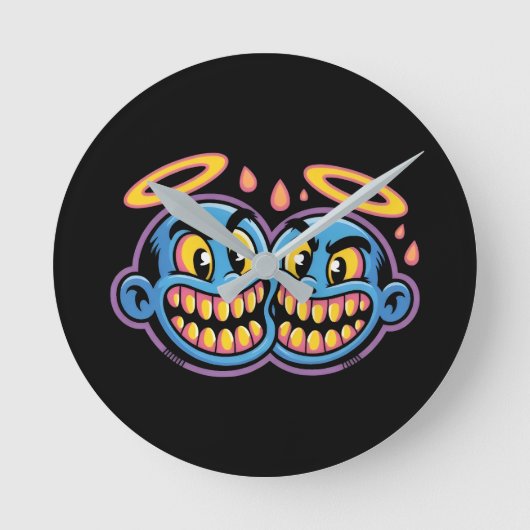 Smiling faces. ラウンド壁時計 (正面)