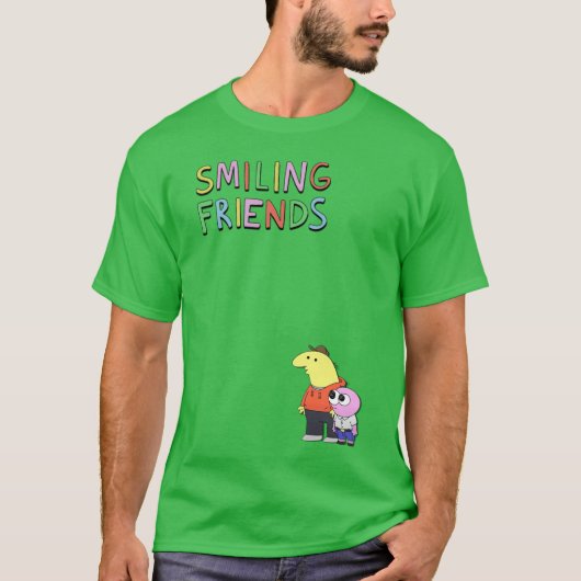 Smiling Friends - チャーリー&Pim Tシャツ (正面)