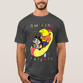 Smiling Friends Hot Dog Rodeo Western Funny Cartoo Tシャツ