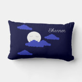 Smiling Full Moon with Clouds:  ランバークッション (裏面)