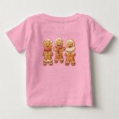 Smiling Gingerbread Friends ベビーTシャツ (裏面)