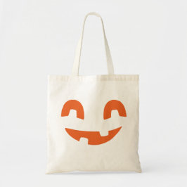 Smiling Halloween Pumpkin face トートバッグ