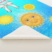 Smiling Harpy Sunシルエット名パーソナライズ シェルパブランケット (3/4)