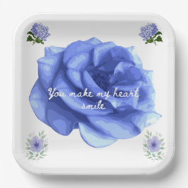 Smiling heart ペーパープレート