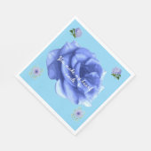 Smiling heart baby blue スタンダードランチョンナプキン (角)