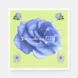 Smiling heart light green スタンダードランチョンナプキン