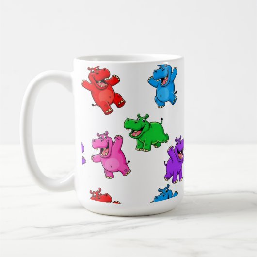 Smiling Hippo Collection コーヒーマグカップ (左)
