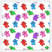 Smiling Hippo Collection スクエアシール (正面)