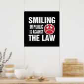 Smiling in Public is Against the Law ポスター (キッチン)