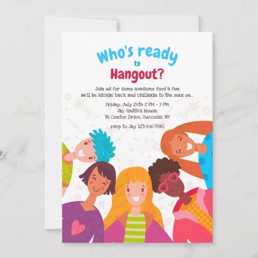 Smiling Kids招待状 招待状 (正面)