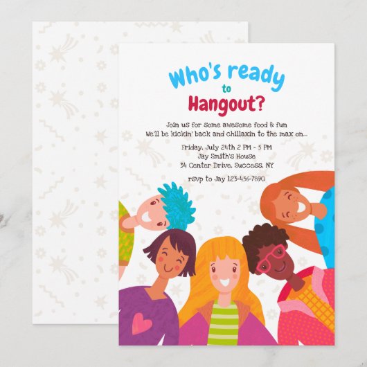 Smiling Kids招待状 招待状 (正面/裏面)