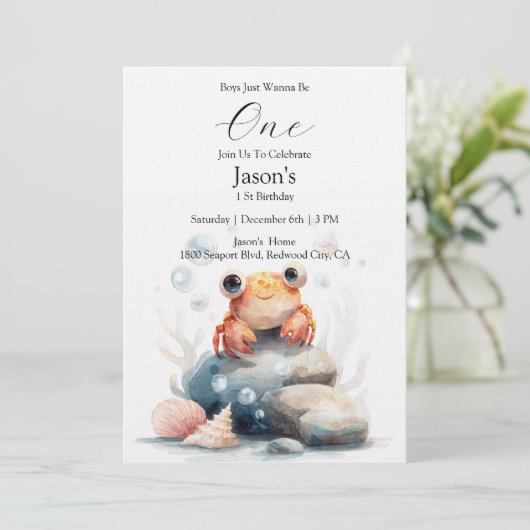 Smiling Little Crab by the Seashore 招待状 (スタンド正面)