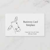 Smiling Logo Donkey Business Card 名刺 (正面)