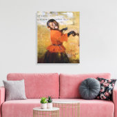 Smiling Monkey キャンバスプリント (インサイチュ (リビング))