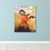 Smiling Monkey キャンバスプリント (インサイチュ (ウッドフロア))