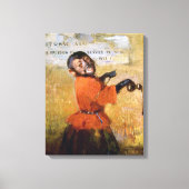 Smiling Monkey キャンバスプリント (正面)