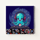 Smiling Octopus DJ, Happy Music Jungle ノートブック (裏面)