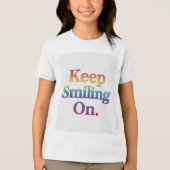 Smiling On保、Tシャツデザイン トライブレンドTシャツ (正面)