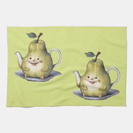 Smiling Pear Teapot キッチンタオル