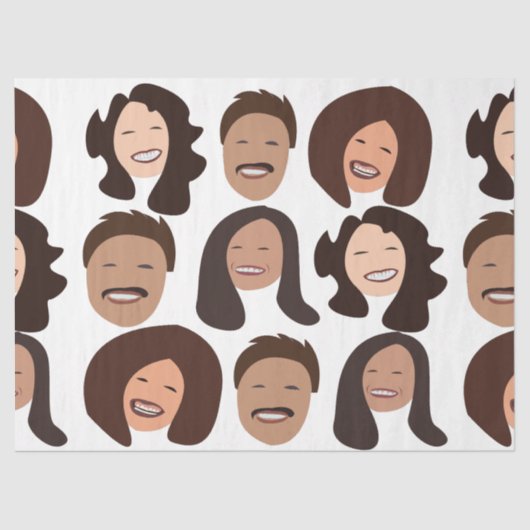 Smiling People Happy Face 薄葉紙 (正面)