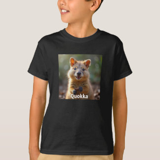 Smiling Quokka – かわいい動物 Tシャツ