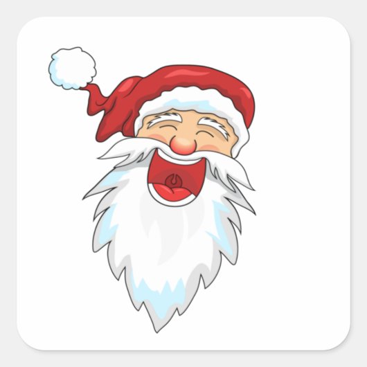 Smiling santa スクエアシール (正面)