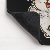 Smiling Santa Cat Holiday Cheer  マウスパッド (コーナー)