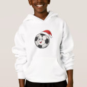 Smiling Soccer Ball with Santa Hat (正面)