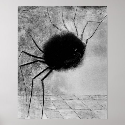 Smiling Spider by Odilon Redon,ヴィンテージハロウィン ポスター (正面)