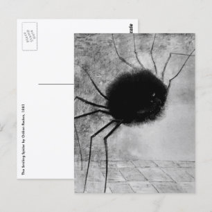 Smiling Spider by Odilon Redon,ヴィンテージハロウィン ポストカード