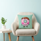 Smiling Sprinkle Donut Character Art クッション (椅子)