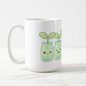 Smiling Sprout Family コーヒーマグカップ (左)