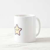 Smiling Star – Cute Kawaii Illustration コーヒーマグカップ (正面右)