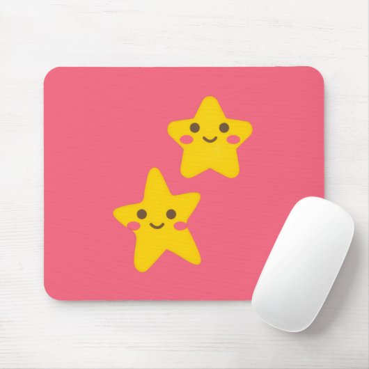 Smiling Stars Mousepad マウスパッド (マウス)