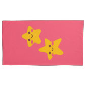 Smiling Stars Pillowcase 枕カバー (正面左)
