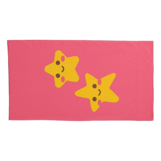 Smiling Stars Pillowcase 枕カバー (裏面-右)